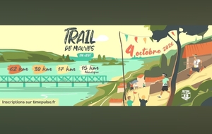 Trail de mauves en vert
